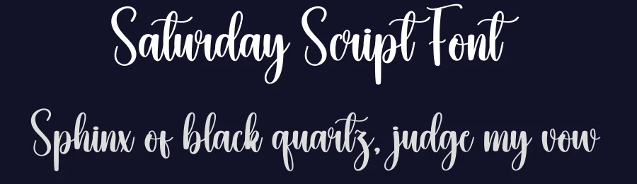 Saturday Script Font by creativeletter — Script Handwritten Font — thumbnail 2