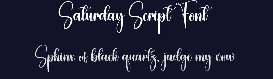 Saturday Script Font by creativeletter — Script Handwritten Font — thumbnail 2