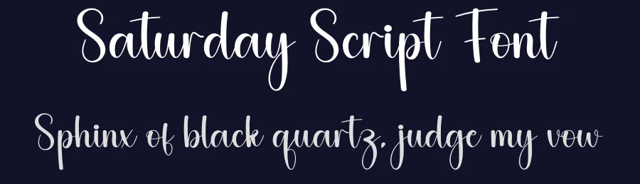 Saturday Script Font by creativeletter — Script Handwritten Font — thumbnail 2