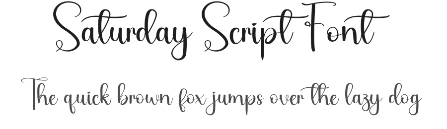 Saturday Script Font by andikastudio — Script Handwritten Font