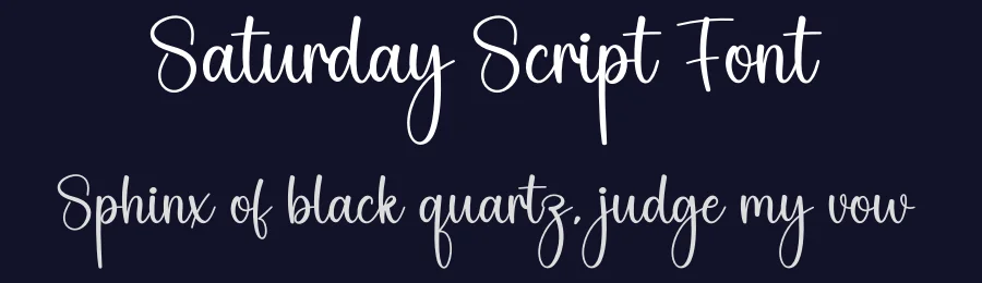 Saturday Script Font by creativeletter — Script Handwritten Font — thumbnail 2
