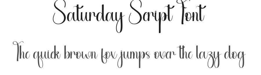 Saturday Script Font by andikastudio — Script Handwritten Font