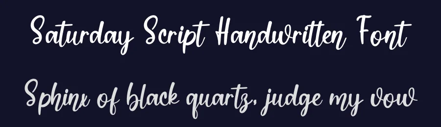Saturday Script Handwritten Font by inermediaSTUDIO — Script Handwritten Font — thumbnail 2