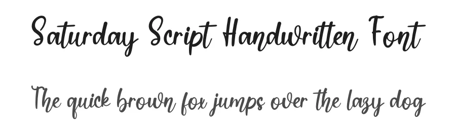 Saturday Script Handwritten Font by inermediaSTUDIO — Script Handwritten Font
