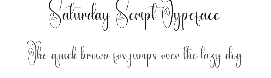 Saturday Script Typeface by andikastudio — Script Handwritten Font