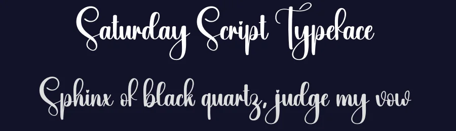 Saturday Script Typeface by creativeletter — Script Handwritten Font — thumbnail 2