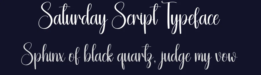 Saturday Script Typeface by Kecimpring — Script Handwritten Font — thumbnail 2