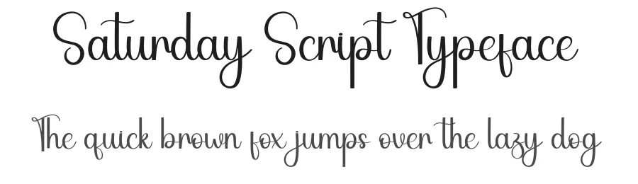 Saturday Script Typeface by andikastudio — Script Handwritten Font