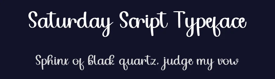 Saturday Script Typeface by inermediaSTUDIO — Script Handwritten Font — thumbnail 2