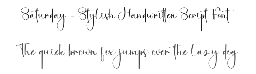 Saturday – Stylish Handwritten Script Font by creativeletter — Script Handwritten Font