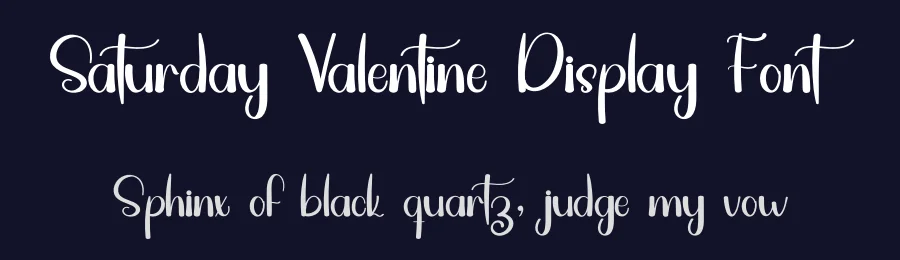 Saturday Valentine Display Font by inermediaSTUDIO — Script Handwritten Font — thumbnail 2