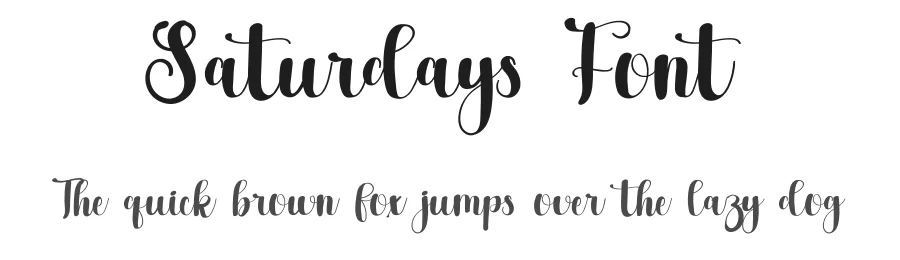 Saturdays Font by inermediaSTUDIO — Script Handwritten Font