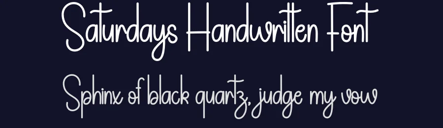 Saturdays Handwritten Font by andikastudio — Script Handwritten Font — thumbnail 2