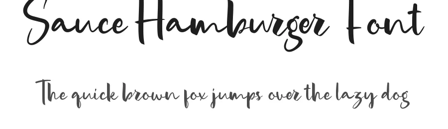 Sauce Hamburger Font by CalligraphyFonts.net — Script Handwritten Font