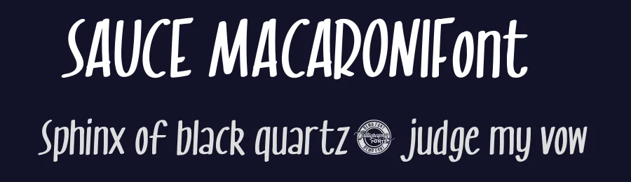 Sauce Macaroni Font by CalligraphyFonts.net — Display Font — thumbnail 2