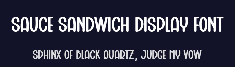 Sauce Sandwich Display Font by creativeletter — Display Font — thumbnail 2