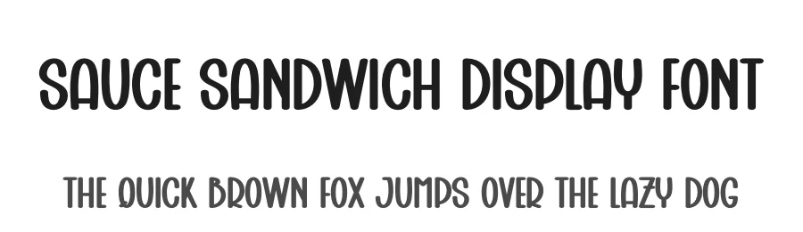 Sauce Sandwich Display Font by creativeletter — Display Font