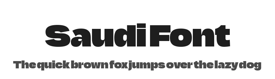 Saudi Font by Zakariya Saleh — Sans Serif Font