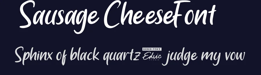 Sausage Cheese Font by edricstudio — Display Font — thumbnail 2