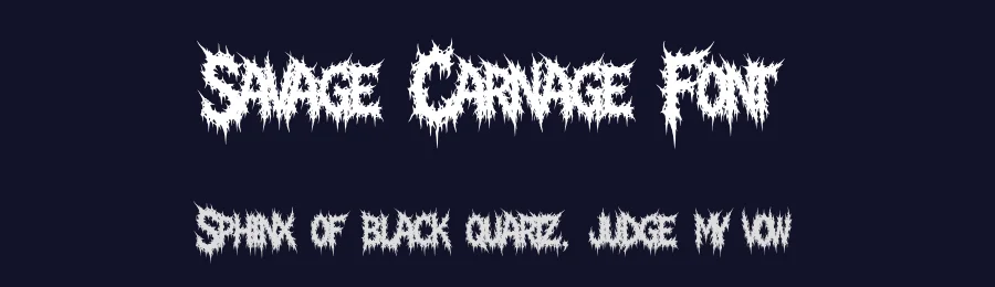 Savage Carnage Font by MasyafiStudio — Display Font — thumbnail 2