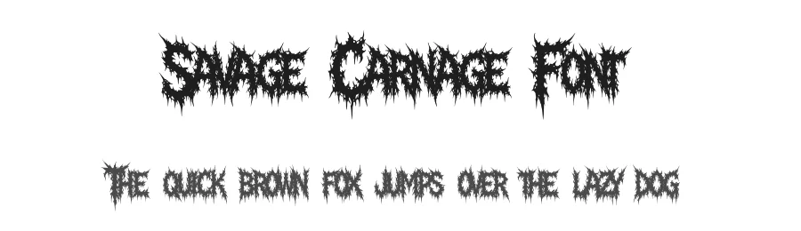 Savage Carnage Font by MasyafiStudio — Display Font