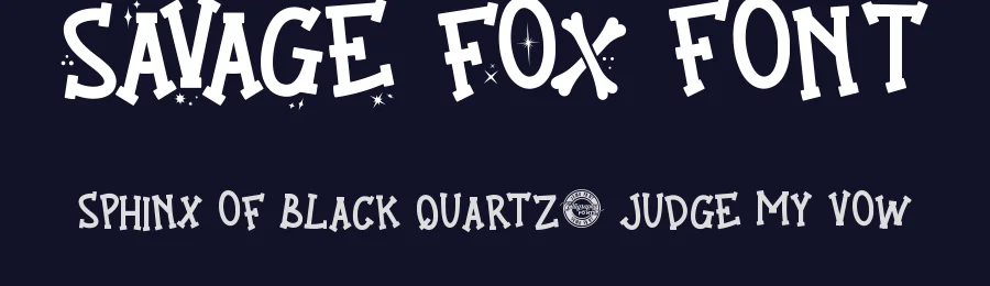 Savage Fox Font by CalligraphyFonts.net — Display Font — thumbnail 2