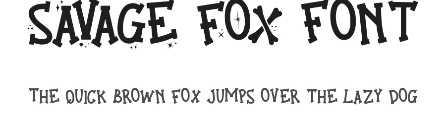 Savage Fox Font by CalligraphyFonts.net — Display Font