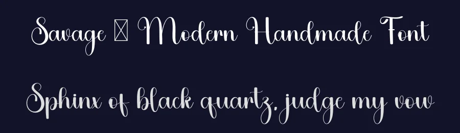 Savage – Modern Handmade Font by freshtypeink — Script Handwritten Font — thumbnail 2