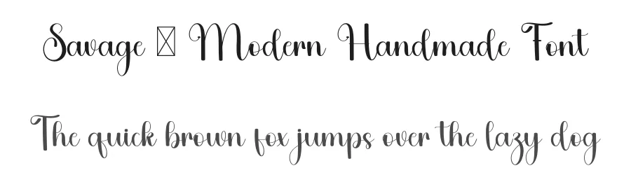 Savage – Modern Handmade Font by freshtypeink — Script Handwritten Font