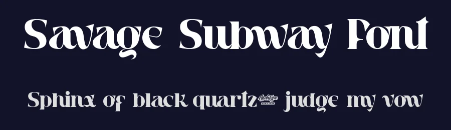 Savage Subway Font by noahtype — Display Font — thumbnail 2