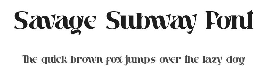 Savage Subway Font by noahtype — Display Font