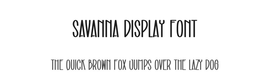 Savanna Display Font by creativeletter — Display Font