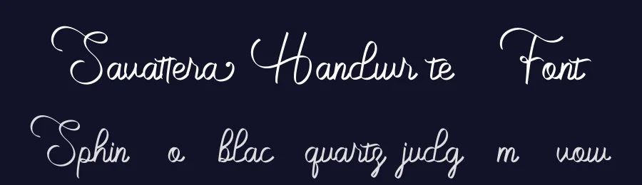 Savattera Handwritten Font by prioritype — Script Handwritten Font — thumbnail 2