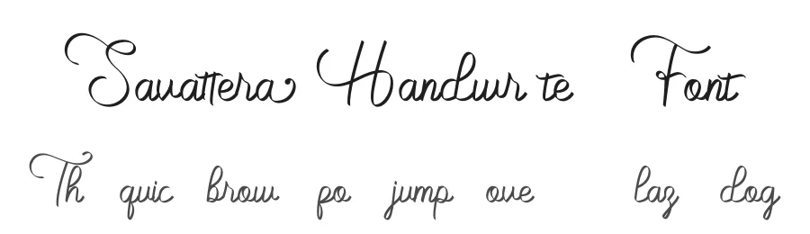 Savattera Handwritten Font by prioritype — Script Handwritten Font