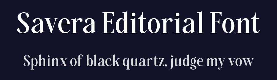 Savera Editorial Font by Say Studio — Display Font — thumbnail 2