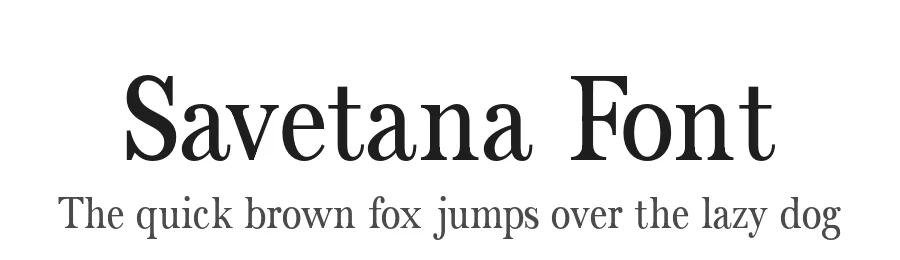 Savetana Font by Creatifont Studios — Serif Font