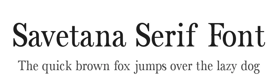 Savetana Serif Font by Creatifontstudios — Serif Font