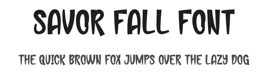 Savor Fall Font by Maiko Hatta — Display Font