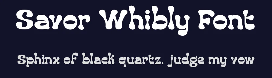 Savor Whibly Font by roomspace.cl — Display Font — thumbnail 2