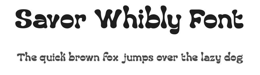 Savor Whibly Font by roomspace.cl — Display Font