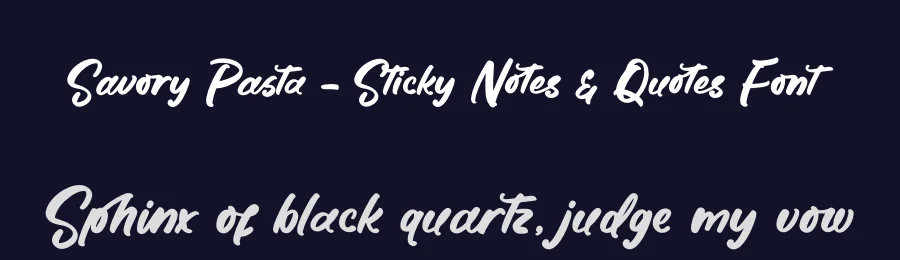 Savory Pasta – Sticky Notes & Quotes Font by letterenastudios — Script Handwritten Font — thumbnail 2