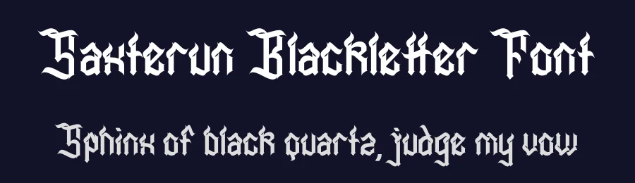 Saxterun Blackletter Font by Dhabee — Blackletter Font — thumbnail 2