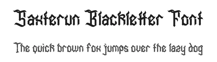 Saxterun Blackletter Font by Dhabee — Blackletter Font