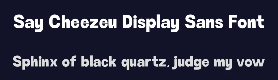 Say Cheezeu Display Sans Font by Casloop Studio — Decorative Font — thumbnail 2