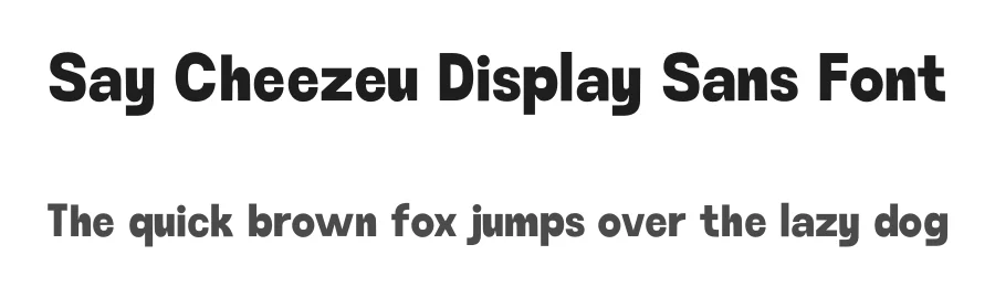 Say Cheezeu Display Sans Font by Casloop Studio — Decorative Font