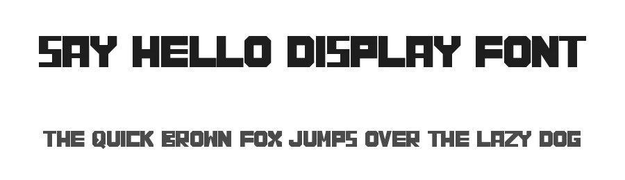 Say Hello Display Font by inermediaSTUDIO — Display Font