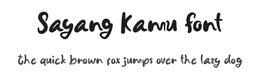 Sayang Kamu Font by nihstudio — Script Handwritten Font