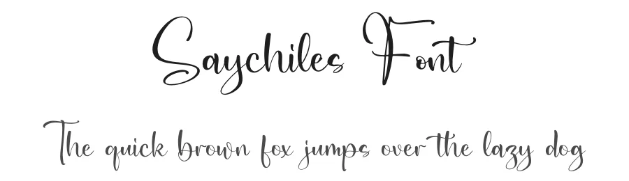 Saychiles Font by letterfabric — Script Handwritten Font