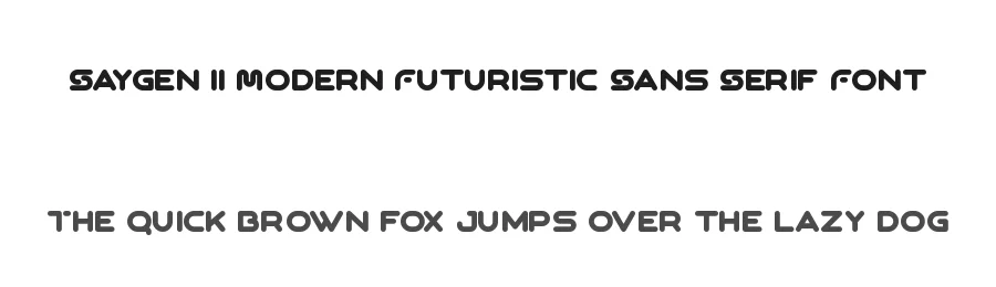 Saygen || Modern Futuristic Sans Serif Font by ErmediaStudio — Display Font