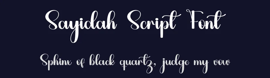 Sayidah Script Font by inermediaSTUDIO — Script Handwritten Font — thumbnail 2